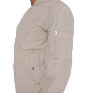 Chaquetas Bomber Personalizadas al por Mayor con Logotipo Bordado, Chaqueta Bomber de Lana Lisa para Hombre, Chaqueta Universitaria para Hombre, Servicio OEM Disponible - Product Image 3