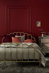 Cadre de lit en laiton massif avec finition antique pour une décoration de chambre moderne avec une artisanat intemporel et une qualité supérieure - Product Image 2