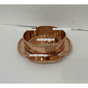 Bol à chocolat décoratif en laiton pur fait à la main, bol de service pour collations de table, pour les événements, bol à chocolat en vente - Product Image 5