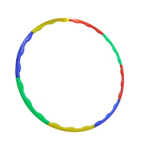 Cerceau en plastique haut de gamme de haute qualité pour enfants, anneau hula de fitness, vente en gros de jouets d'extérieur en mousse arc-en-ciel pondérée, fournisseur en vrac, exportation - Product Image 4