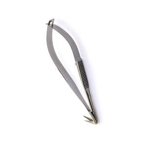 Micro tijeras en ángulo Premium de 125mm, cuchillas finas afiladas con mango plano, diseño curvo de acero inoxidable de SurgiRight Instruments - Product Image 4