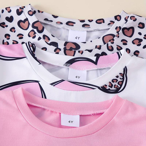 2025 Camisetas para niñas Poliéster/Algodón Peso pesado O-cuello Manga corta informal de alta calidad Hecho en Pakistán - Product Image 3