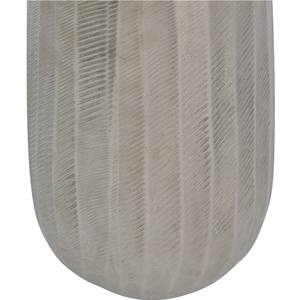 El icónico jarrón cónico de aluminio plateado Ripples es una pieza decorativa para el hogar hecha de aluminio con una plata - Product Image 4