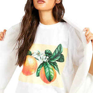 Camisetas cuadradas personalizadas de fábrica OEM para mujer, camisetas de algodón pesado de gran tamaño, corte moderno para colecciones de moda - Product Image 4