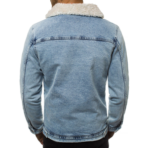 Chaquetas vaqueras con botones rasgados para hombre de diseño personalizado de alta calidad, Chaquetas vaqueras personalizadas para hombre con tarifa de fábrica, servicio OEM - Product Image 3