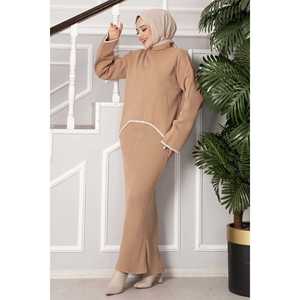 Women's Shepherd Stitch Crop Dress Elegant Sweater <b>Set</b> with Ten Unique Features - Product Image 3