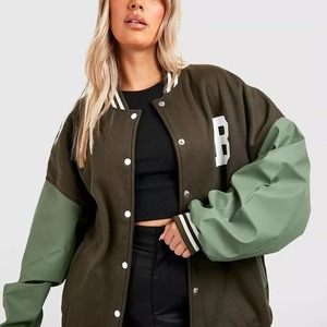 แจ็คเก็ตวิทยาลัยสไตล์วินเทจแบบยูนิเซ็กซ์  สำหรับฤดูหนาว  ทรงยาว  ไซส์ใหญ่  กันลม  ระบายอากาศได้ดี  เป็นมิตรกับสิ่งแวดล้อม  สำหรับผู้หญิง  ทำจากขนสัตว์ 100% - Product Image 4