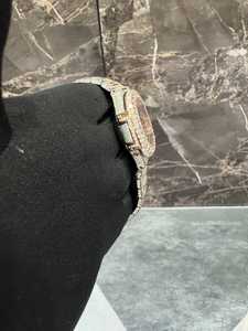 นาฬิกาสปอร์ตแฟชั่นสุดหรูหน้าจออนาล็อก VVS Moissanite ขนาด20มม. สายสแตนเลส41มม. นาฬิกากลไกเย็น41มม. - Product Image 5