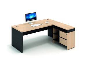Escritorio de ordenador de madera convertible de estilo de diseño moderno ligero personalizado grande ajustable plegable para uso en oficina Panel de madera - Product Image 3