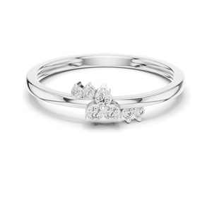 Bague florale en diamant de laboratoire rond de 0,086 CT pour femme, clarté VVS-VS EF, or 18 carats, 14 carats, 10 carats et argent 925, rose, jaune - Product Image 3