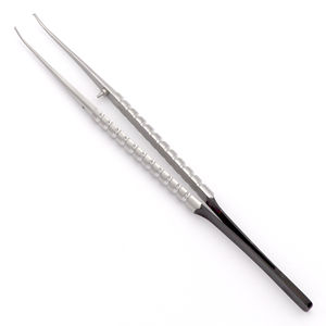 Pinzas para tejido espolvoreado de diamante curvo Micro liso, pinzas quirúrgicas dentales, instrumentos, juego dental, instrumentos quirúrgicos - Product Image 1