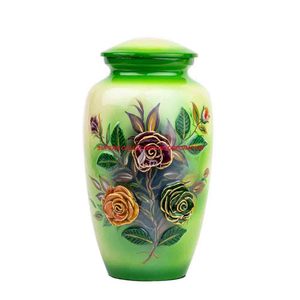 โกศใส่เถ้ากระดูกมนุษย์วาดด้วยมือลายดอกไม้ดีไซน์เนอร์ - Product Image 5