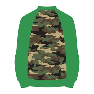 Sudadera Camo 08 Soror con Mangas Raglán y Cuello Redondo, Sudadera Rosa y Verde para Mujeres de Hermandad Universitaria, Ropa Casual y Elegante - Product Image 6