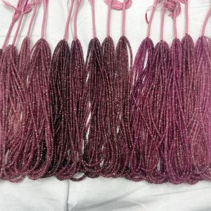 Cuentas Redondas Facetadas de Turmalina Rosa de Alta Calidad Premium de 2 mm a 4 mm con Más de 50 Años de Experiencia en la Fabricación de Joyería Fina - Product Image 2