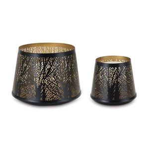 Bougeoir élégant en métal avec base en bois pour maisons modernes, appartements, villas et rassemblements professionnels - Product Image 4