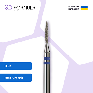Professional Electric <b>Nail</b> Drill Bit Sharp Flame 1.2mm Blue Grit for Cuticle Cleaning (Premium) - Product Image 1