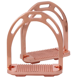 Estribos articulados de acero inoxidable fundido personalizados con estribos de seguridad ocular compensados para principiantes hechos en Pakistán - Product Image 2