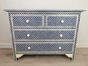 ม้านั่งคอนโซลแบบฝังกระดูกสไตล์โมเดิร์นออกแบบได้ตามต้องการสำหรับห้องนอนอพาร์ทเมนต์ห้องนั่งเล่นทำด้วยมือ - Product Image 3