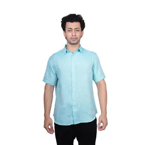 Herren Casual Button Down Shirts Kurzarm Regular Fit Fashion Camp Strand hemden Tops Hersteller Lieferant in Indien