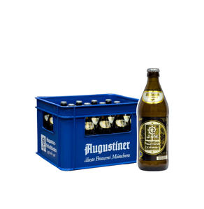 Augustiner Edelstoff al por mayor, 20 botellas de vidrio de 500ml, 5.6% vol. de alcohol, agua, malta de cebada y lúpulo, de la cervecería más antigua de Múnich - Product Image 1