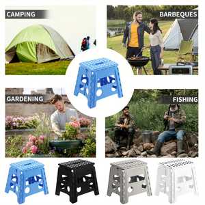 Taburete Plegable Portátil Ligero Antideslizante con Asa para Acampar al Aire Libre, Pesca, Picnics, Viajes, Muebles de Camping - Product Image 5