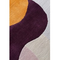 Alfombra de diseño multicolor de lujo para mascotas de pelo alto de lana moderna abstracta hecha a mano personalizada sala de estar dormitorio contemporáneo