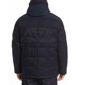 Chaqueta acolchada ligera con cuello levantado 2025 para hombre, estilo callejero para invierno, diseño de logotipo personalizable, servicio OEM disponible - Product Image 3