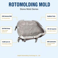 Moule de rotomoulage en aluminium personnalisé OEM ODM, moule rotatif A356, moule en pierre usiné CNC, directement de l'usine