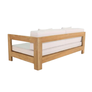 Chaise de canapé de jour Arjuna en bois de teck durable adaptée à une utilisation intérieure et extérieure - Product Image 5