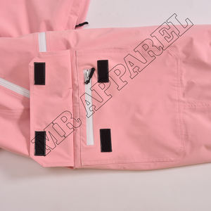 กางเกงกันหิมะสีชมพูทันสมัยสำหรับฤดูหนาวกันน้ำพร้อมผ้าฟลีซซับในปรับขนาดได้และขอบหิมะ - Product Image 5