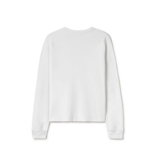 Personnalisé haute qualité 320g coton polyester mélangé coupe ample blanc décontracté hommes sweats logo personnalisé - Product Image 2