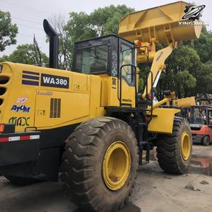 Chargeuse sur pneus Komatsu380 d'occasion 16,3 tonnes 3m³ de godet Marque japonaise d'origine Matériel de construction d'occasion Faible nombre d'heures Certifié CE - Product Image 2