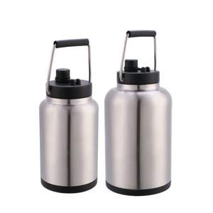 Nueva Botella de Agua Aislada de un Galón, Jarra de Acero Inoxidable 128 con Asa, Boca Ancha, Doble Aislamiento al Vacío para Bebidas Frías y Calientes - Product Image 2