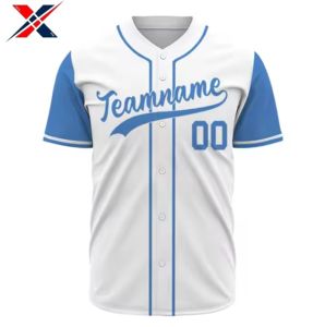 Tenue d'équipe de baseball personnalisée de haute qualité 100 % polyester, respirante, anti-UV, évacuant l'humidité, couleurs personnalisées, logo, nom de l'équipe - Product Image 4