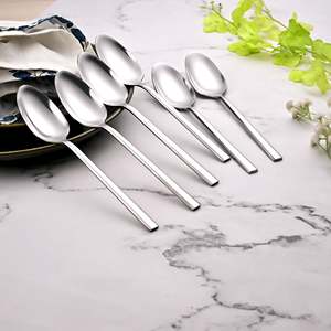 Sleekline Eco-Friendly Stainless Steel Spoons and Forks Set <b>Small</b> <b>Mirror</b> Polished Wooden Handle for Tea Food Party Measuring - Product Image 2