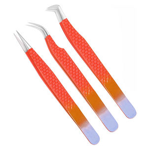 Pinzas Profesionales para Extensión de Pestañas con Logotipo Personalizado, Acero Inoxidable, Agarre Nano, Herramienta de Belleza para Aplicación de Pestañas - Product Image 1