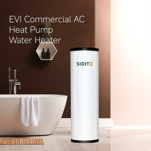 SDT-E EVC Commercial Heat Pump Water Heater Energy Efficient 150L-500L Capacity Galvanized Shell SPCC Inner Tank for Hotels