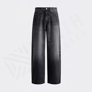 Pantalons évasés pour hommes de qualité supérieure, élégants, respirants, en denim, couleur personnalisée, jeans lavés, vente en gros, design de couleur personnalisé - Product Image 1