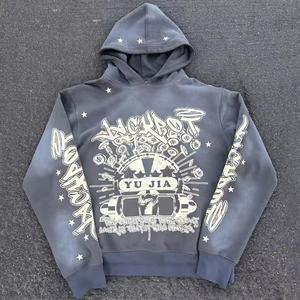 Conjunto Deportivo Personalizado para Hombre, Talla Grande, con Lavado Ácido, Estampado, Ligero, de Secado Rápido, Sudadera con Capucha y Pantalones Acampanados, Unisex - Product Image 5