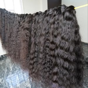 Meilleure qualité 100% vierge crue indienne extensions de cheveux humains simple donneur Remy cheveux Double trame faisceaux - Product Image 6