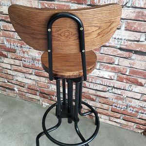 SFBR004 Industrial Design <b>Bar</b> Chair <b>with</b> Swivel Base and Adjustable <b>Backrest</b> Lift and Lower Function - Product Image 2