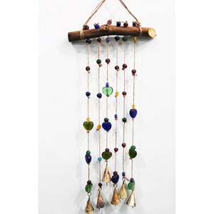 Handmade Boho Garden Hanging Windchime Multi-Colour Heart Shaped Sun Catcher Beaded <b>Chime</b> - Product Image 2