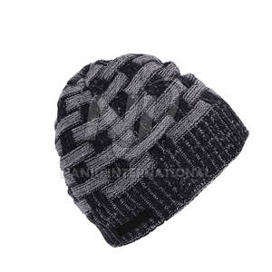 Meilleure vente 100% coton laine Jacquard Beanie Hats-Winter Wear personnalisable Quick Dry respirant de haute qualité Made Pakistan - Product Image 1