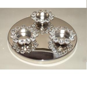 Support de bougie en cristal perlé, finition brillante, centre de table artisanal, bougeoir à votive à prix abordable - Product Image 4