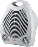 Chauffage d'appoint portable Rapid Heat 2000W avec sortie d'air à 5 grilles, deux réglages de chaleur pour usage intérieur