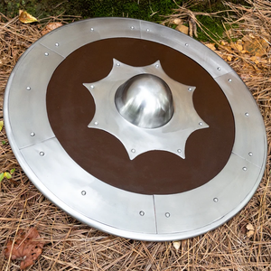 Armadura Medieval de Metal, Estilo Nórdico Escandinavo, Hecha a Mano, Vintage, Redonda, por Calvin Handicraft - Product Image 1