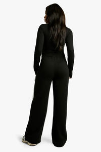 Pantalon de jogging droit pour femme en molleton de coton, style streetwear, doux, services OEM disponibles, vente en gros - Product Image 5