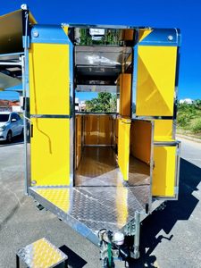 Camion de nourriture de remorque de nourriture de chariot de nourriture pour la crêpe de crème glacée à vendre - Product Image 4