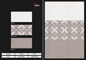 Carreaux de revêtement mural mat 300x600 Cuisine Salle de bain Mur Carreaux de porcelaine en céramique - Product Image 4