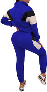 Recién llegados, chándales de 2 piezas con logotipo personalizado, camisa de mujer y chándal, trajes de invierno de dos piezas para correr y correr - Product Image 6